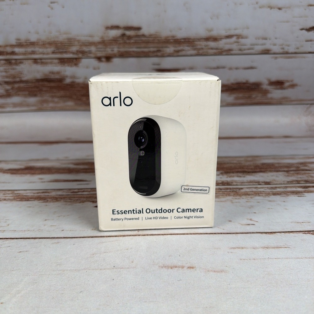 Arlo Essential Outdoor Camera HD 2nd Gen Wireless 1080p Security Cam White